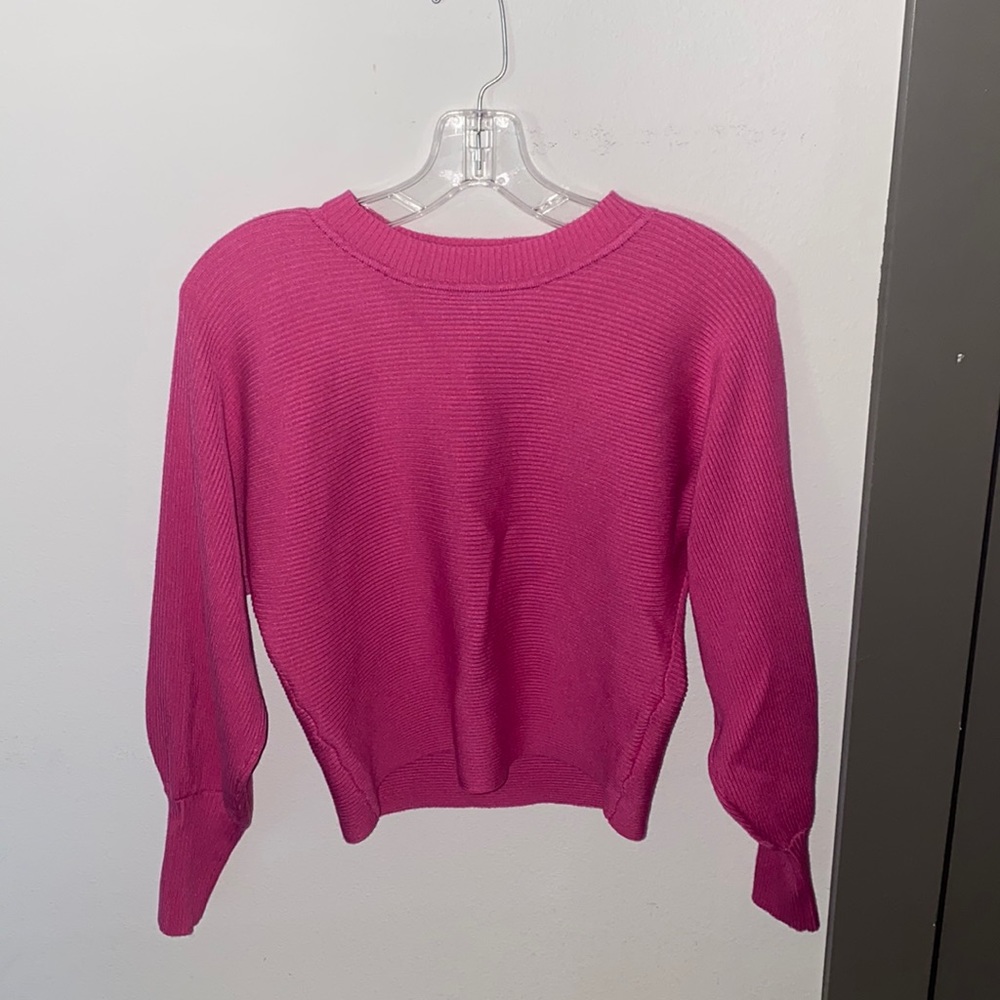 Pink knit sweater